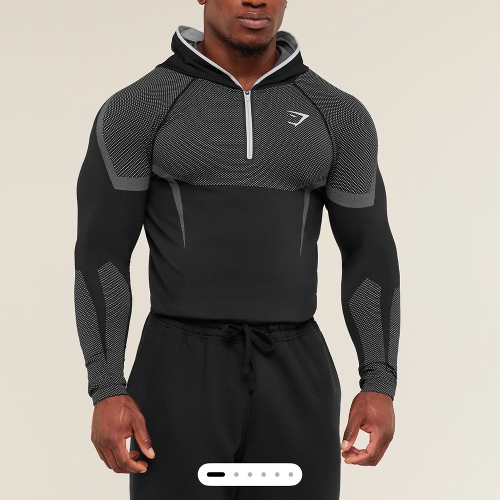 Gymshark Onyx V5 Limited Edition Black/Gray Hoodie